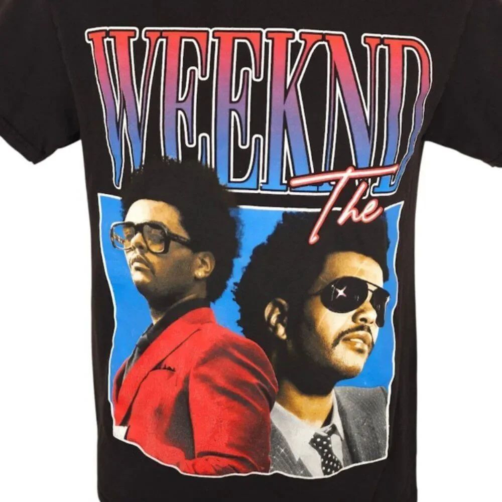 The Weeknd T Shirt Mens Size Small Black After Hours R&B Singer Songwriter